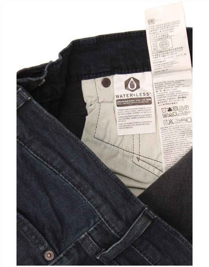 Jeans slim da uomo Levi's W38 L30 cotone blu navy