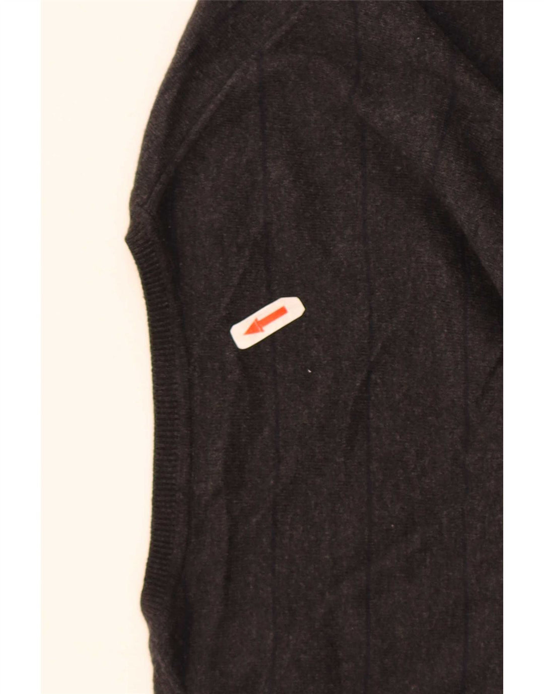 Massimo Dutti Maglione da uomo con scollo a V 2XL a righe nere