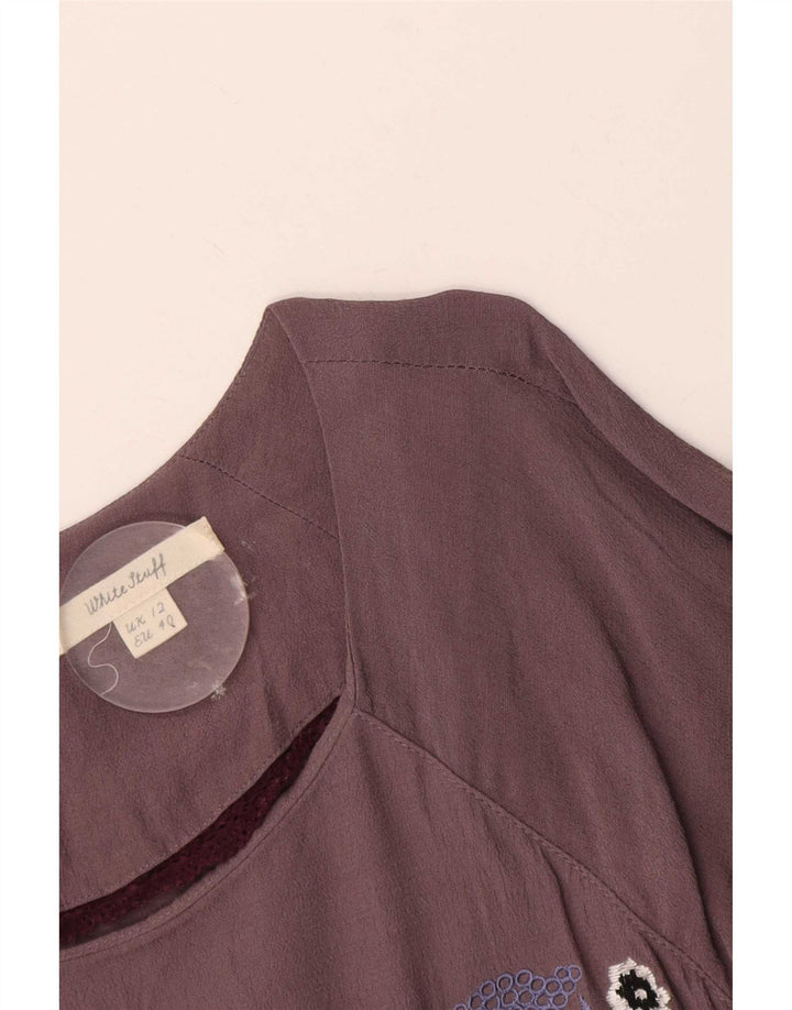 Camicetta da donna White Stuff Top UK 12 Viola medio floreale
