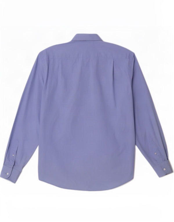 Camicia da uomo Hugo Boss taglia 39 15 1/2 cotone blu medio