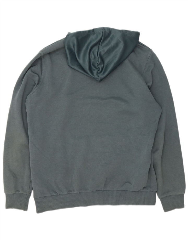 Felpa con cappuccio da uomo Puma in cotone blu medio