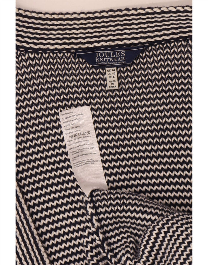 Joules Maglione cardigan lungo oversize da donna UK 14 Large Blu