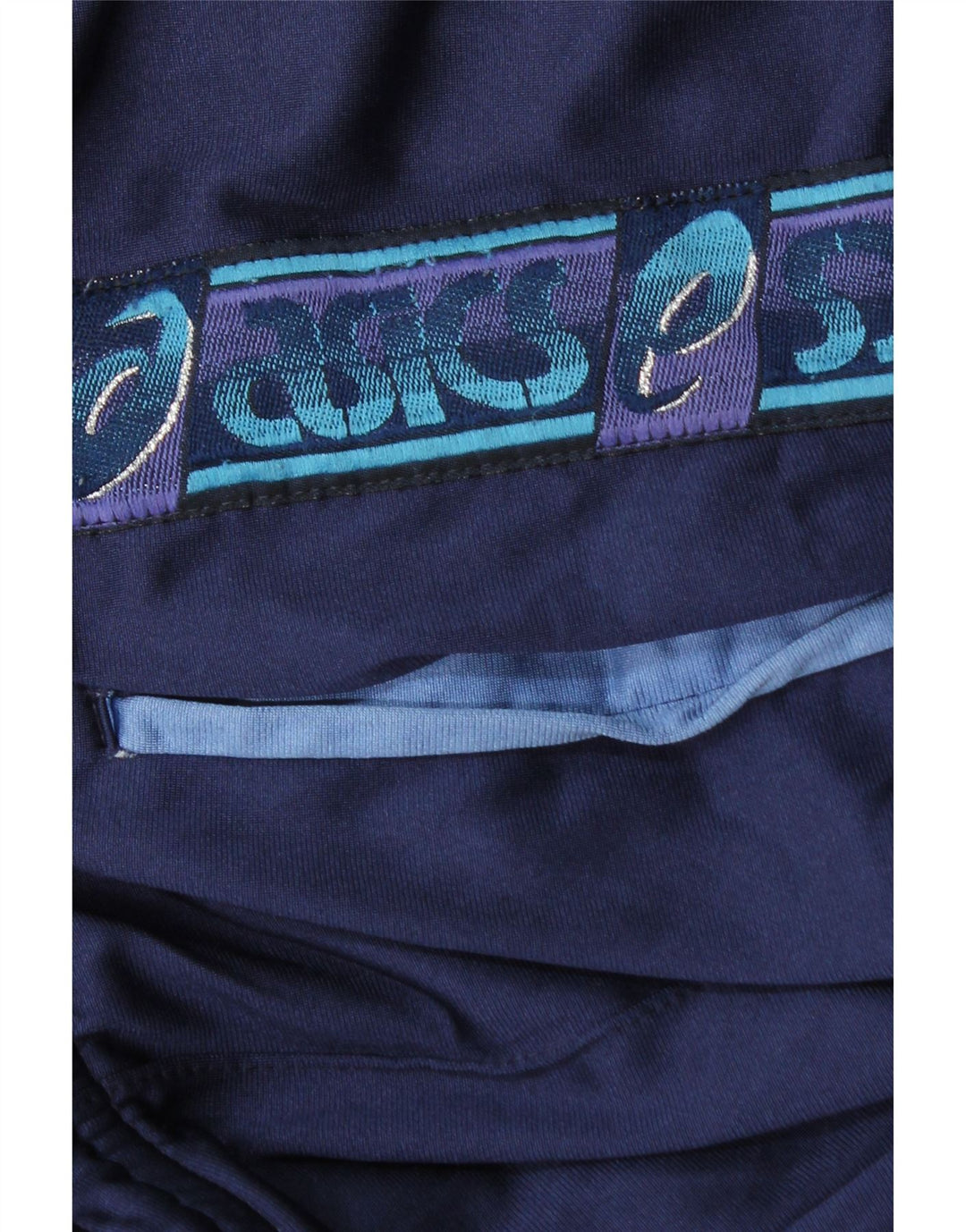 Pantaloni da tuta grafica da uomo Asics medi blu navy in poliammide