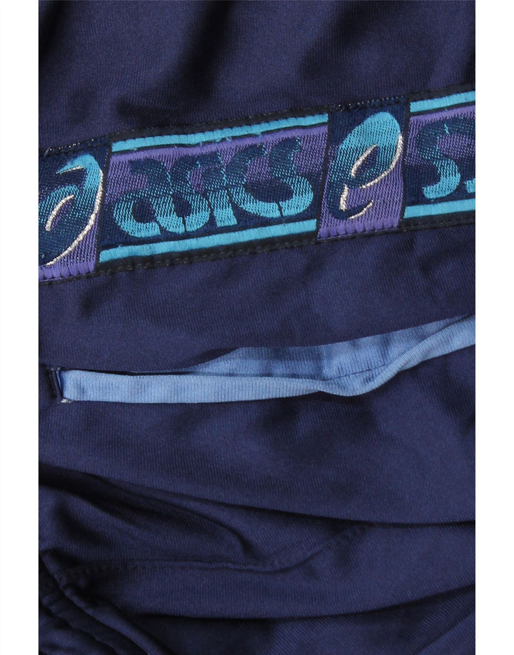 Pantaloni da tuta grafica da uomo Asics medi blu navy in poliammide