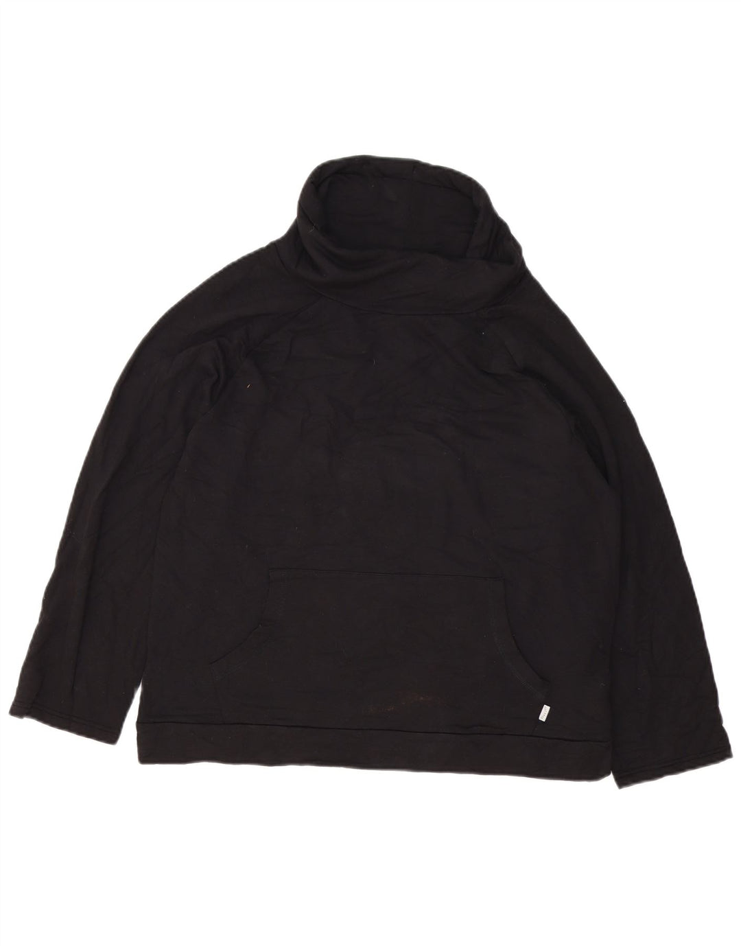 Felpa oversize con collo alto da donna Fat Face, maglione, UK 10, piccola, nera