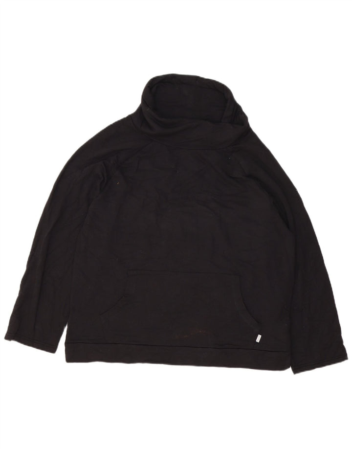 Felpa oversize con collo alto da donna Fat Face, maglione, UK 10, piccola, nera