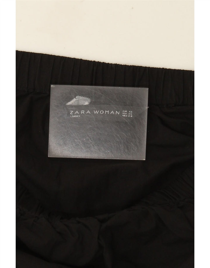 Top Zara da donna con spalle scoperte oversize UK 6 XS Nero