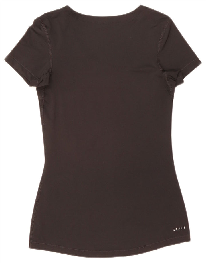 T-shirt Nike Dri Fit da donna Top UK 8 Small Nera
