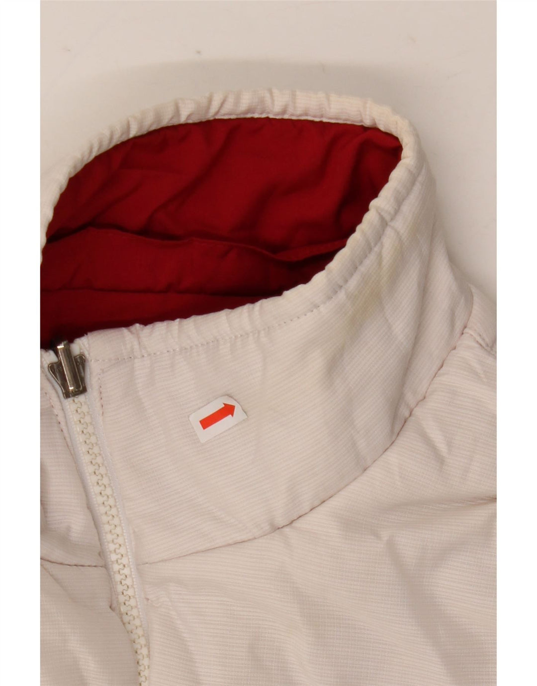 Giacca reversibile Nike da donna UK 8/10 piccola rossa in poliestere