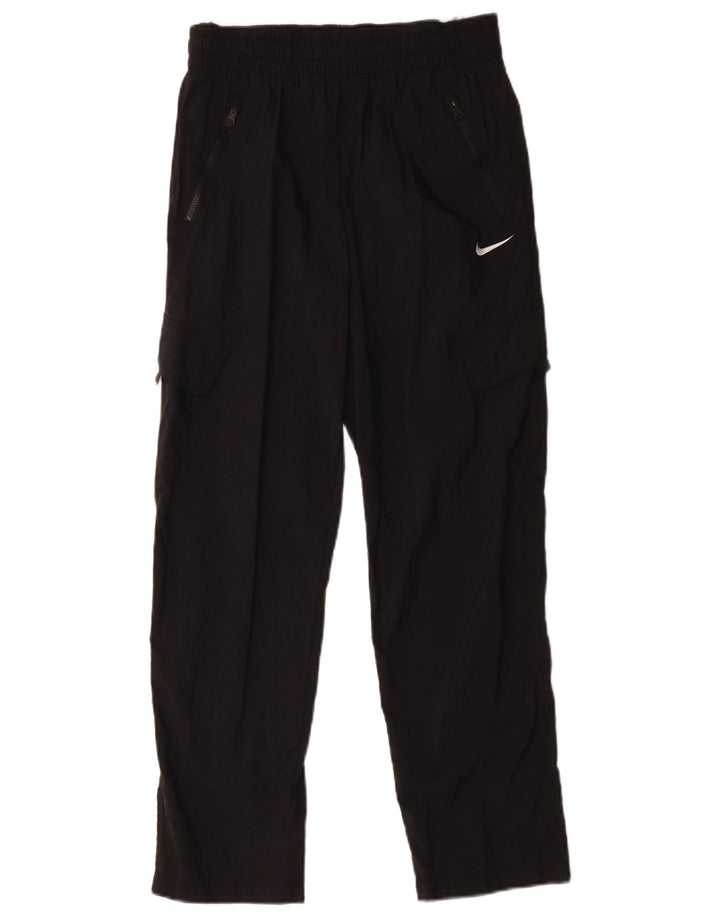 Pantaloni della tuta da ragazzo NIKE 12-13 anni Large neri in poliestere