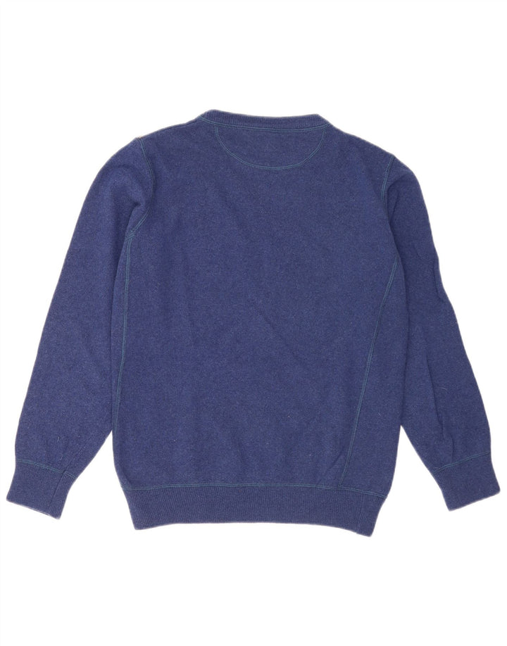 Maglione maglione girocollo grafico da uomo Franklin Marshall piccolo blu navy