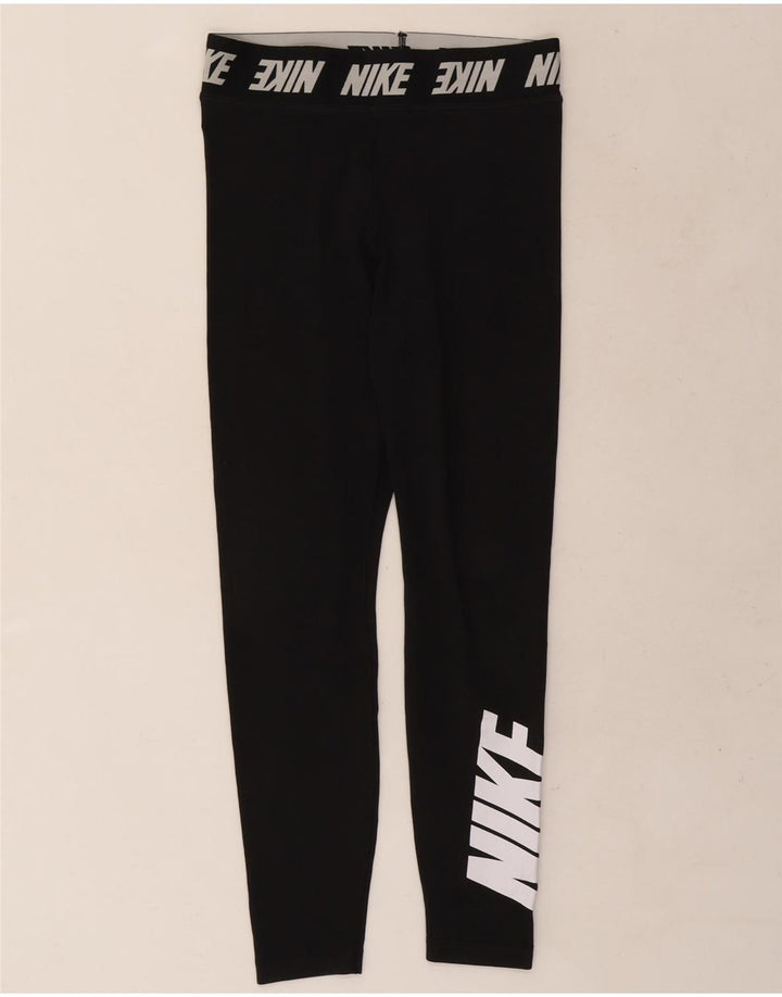 Leggings grafici Nike da donna UK 12 medio nero