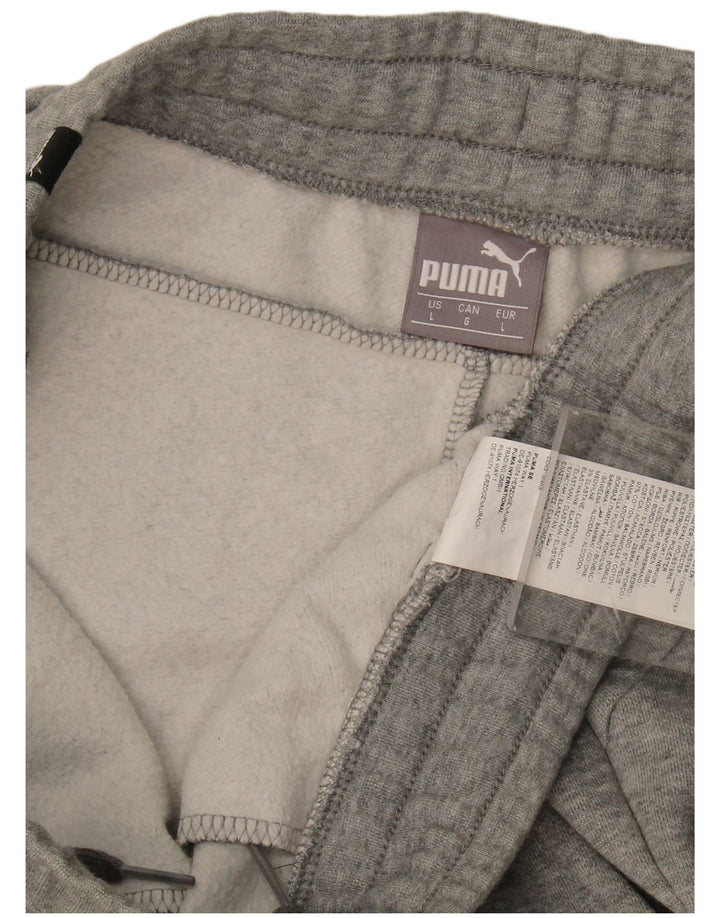 Pantaloni da tuta da uomo Puma Joggers grandi in cotone grigio