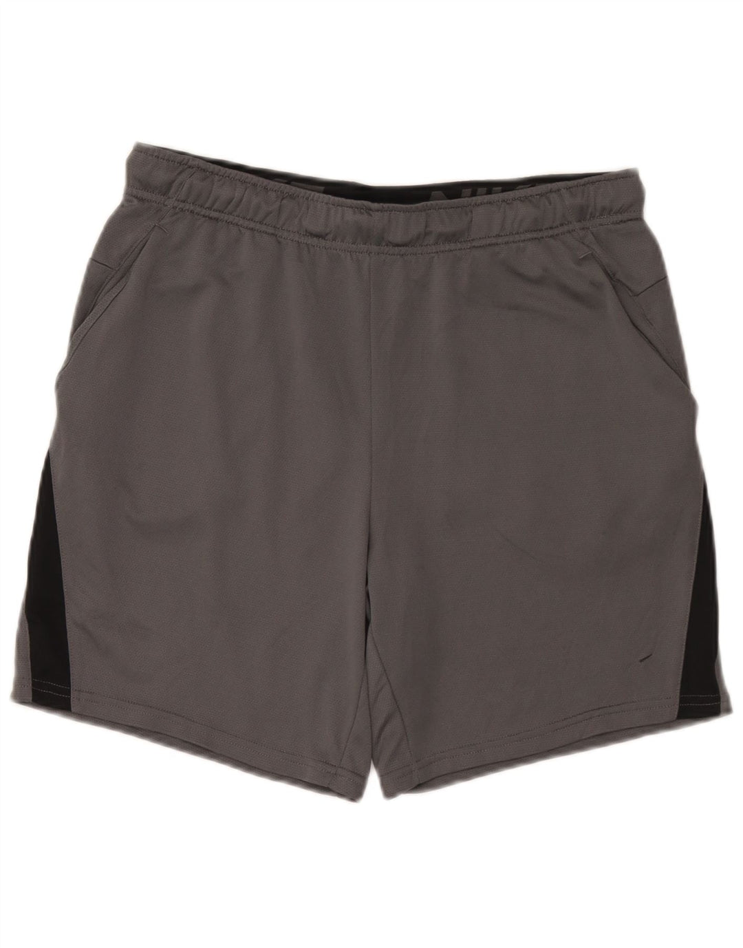 Pantaloncini sportivi Nike Dri Fit Standard da uomo, grandi, in poliestere color block grigio
