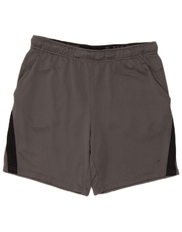 Pantaloncini sportivi Nike Dri Fit Standard da uomo, grandi, in poliestere color block grigio