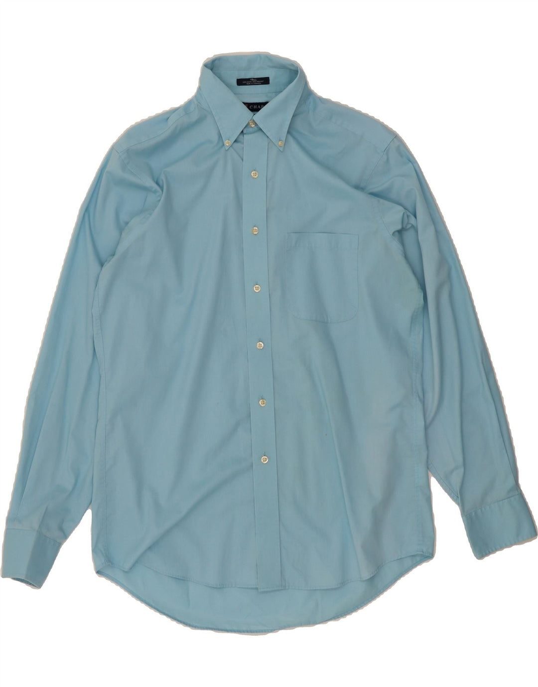 CHAPS Mens Shirt Size 15 1/2 Medium Blue Cotton Vintage Chaps and Second-Hand Chaps from Messina Hembry 