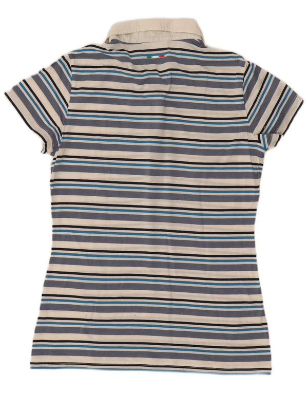 Polo da donna Fila UK 12 a righe blu medio