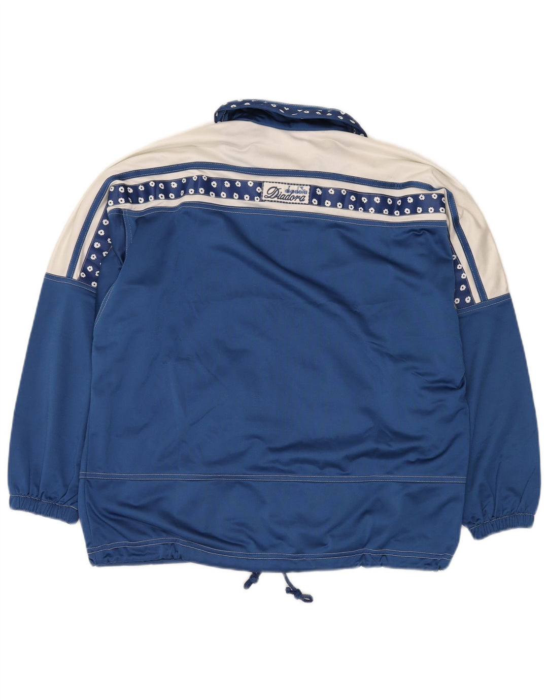 DIADORA Giacca da tuta oversize da donna UK 12 Blu medio floreale