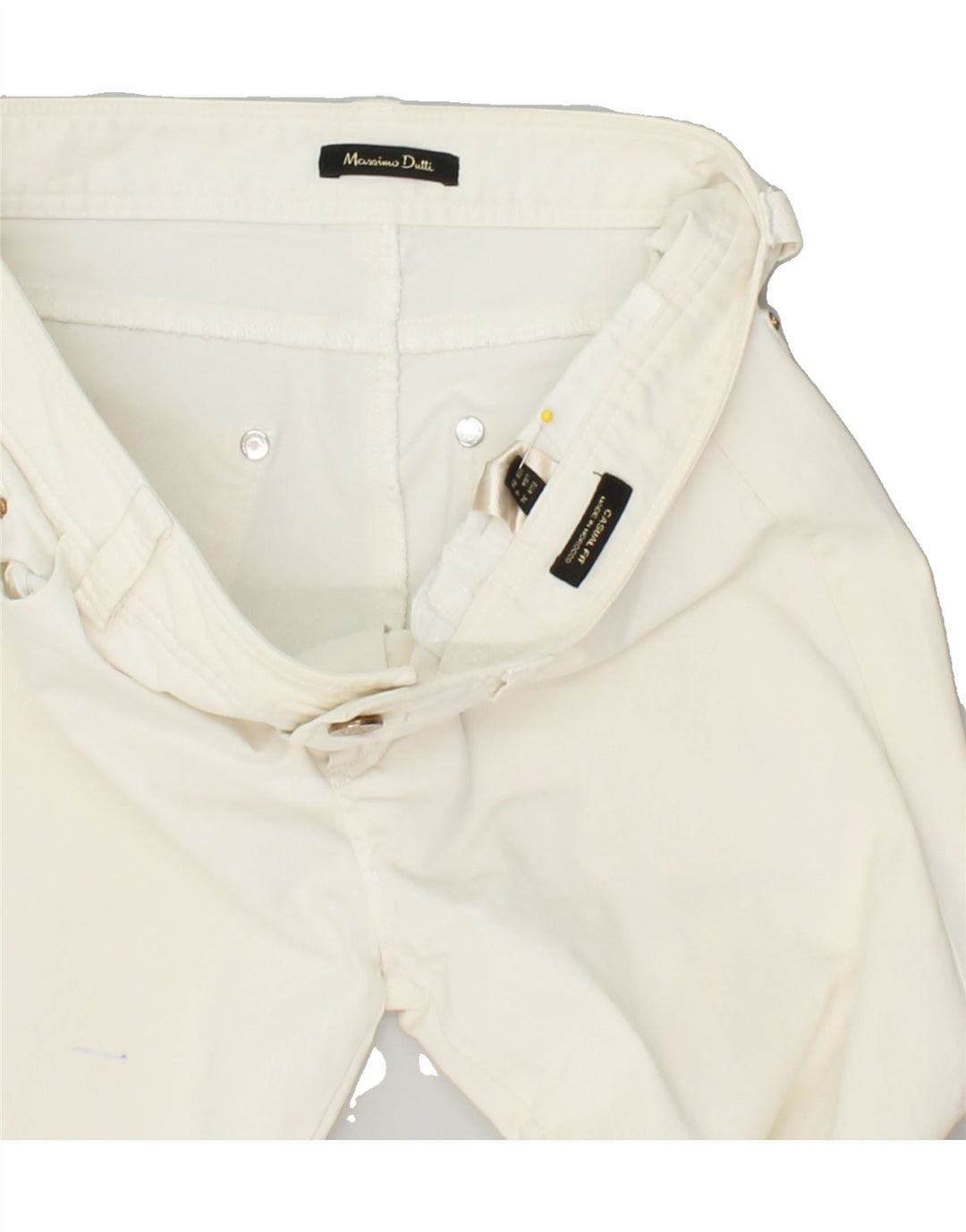 MASSIMO DUTTI Womens Casual Fit Slim Jeans EU 36 Small W28 L22  White | Vintage Massimo Dutti | Thrift | Second-Hand Massimo Dutti | Used Clothing | Messina Hembry 