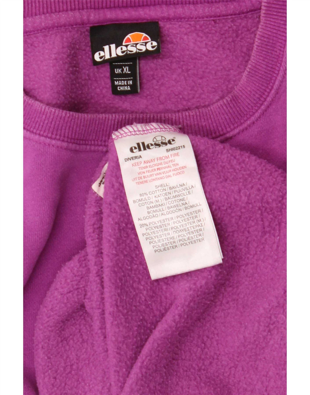 Felpa da uomo Ellesse Maglione XL Viola Cotone