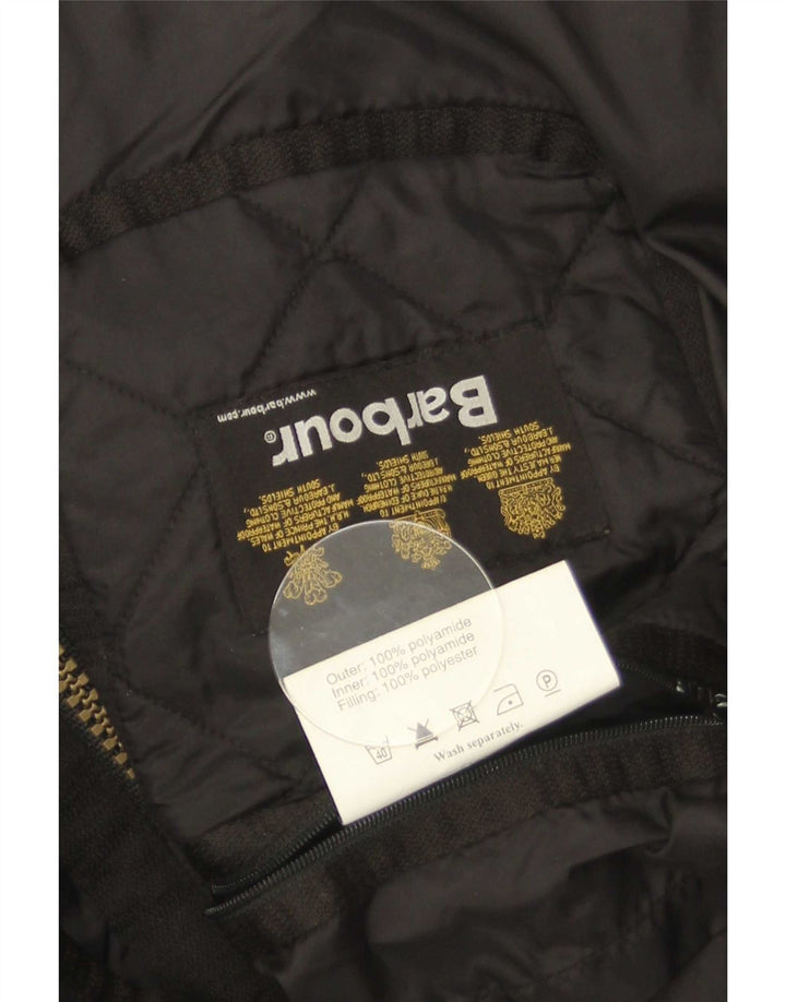 Giacca trapuntata da uomo Barbour UK 38 media nera in poliammide