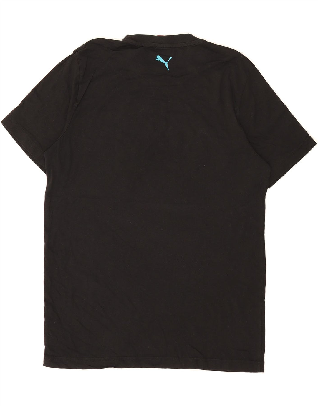 PUMA Mens Graphic T-Shirt Top Large Black Cotton Vintage Puma and Second-Hand Puma from Messina Hembry 