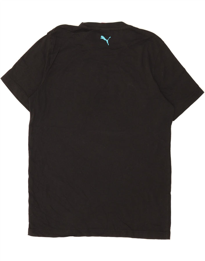 PUMA Mens Graphic T-Shirt Top Large Black Cotton Vintage Puma and Second-Hand Puma from Messina Hembry 