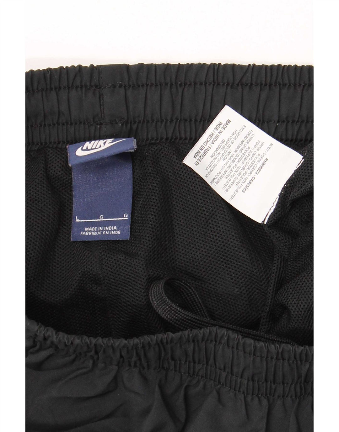 Pantaloni da tuta da uomo Nike Large neri in poliestere