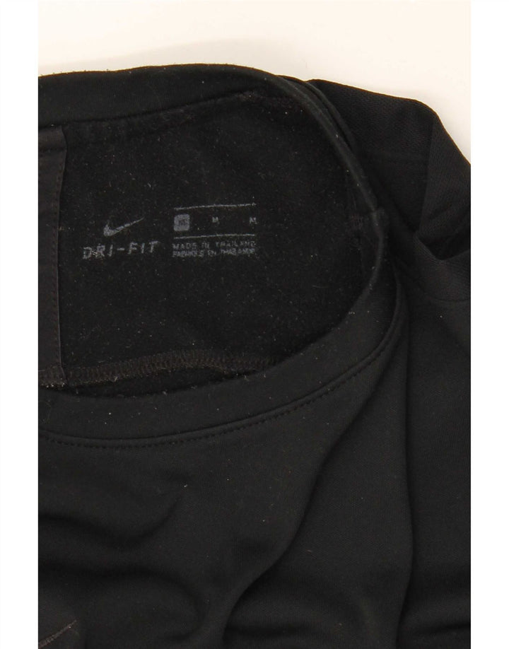 Maglia Nike Dri Fit da uomo a maniche lunghe, media, nera
