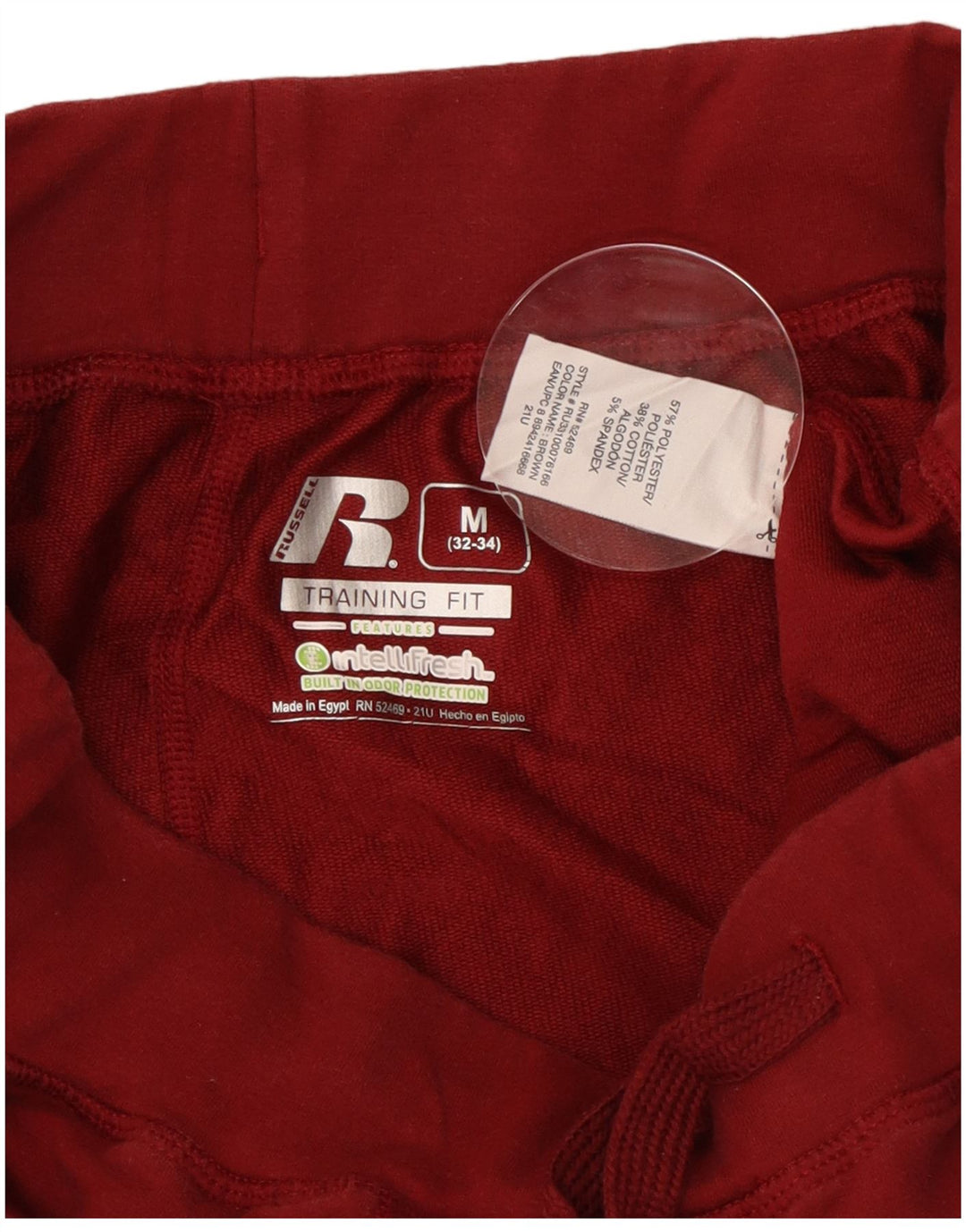 RUSSELL ATHLETIC Pantaloni da tuta da uomo Dri-Power da jogging rosso medio