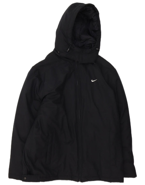 Giacca a vento con cappuccio da uomo Nike UK 38 media nera