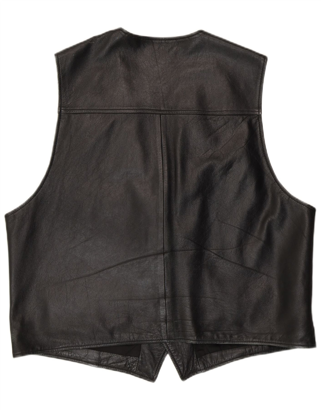 Gilet in pelle da uomo C&A XL in pelle nera