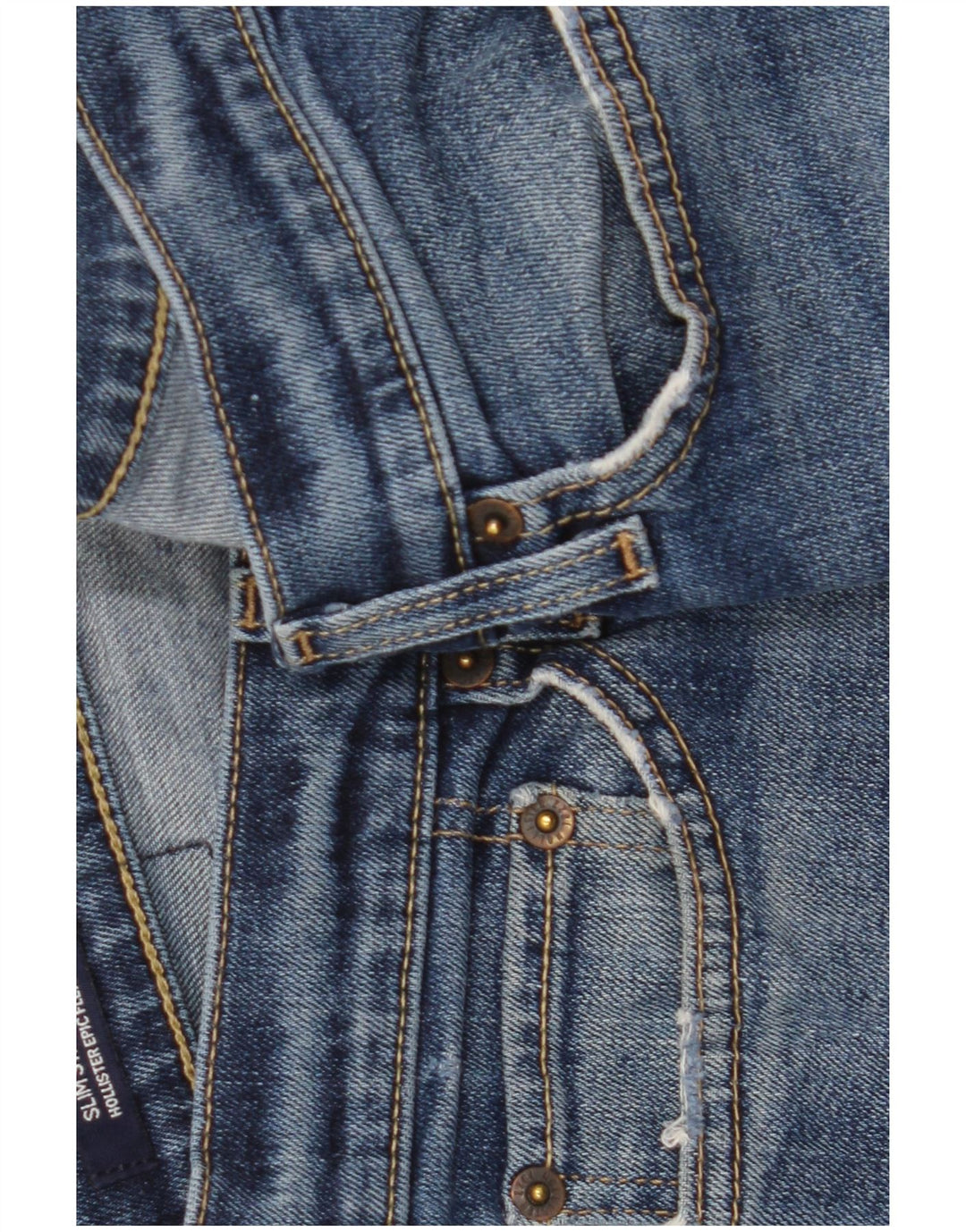 Jeans slim da uomo Hollister W30 L30 cotone blu