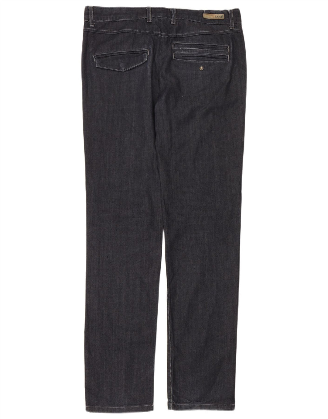Jeans dritti da uomo Zara EU 40 medio W31 L34 blu navy