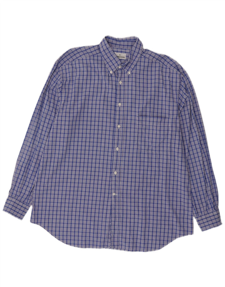 Camicia da uomo Cerruti 1881 XL a quadri blu