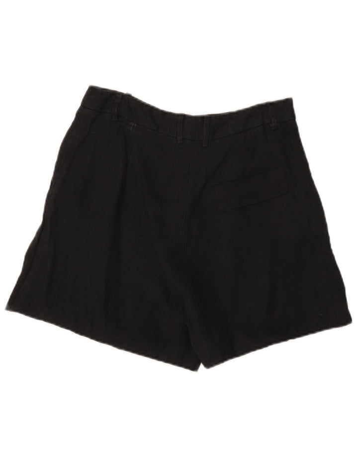 Pantaloncini chino a vita alta da donna Zara medi W28 neri