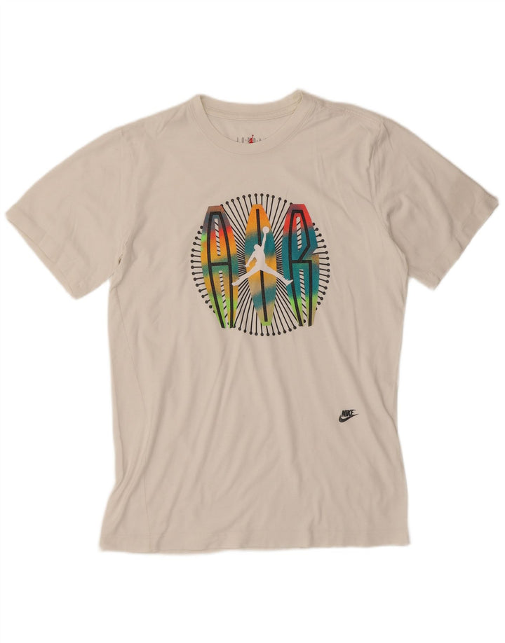 T-shirt grafica da uomo JORDAN Top piccola in cotone bianco