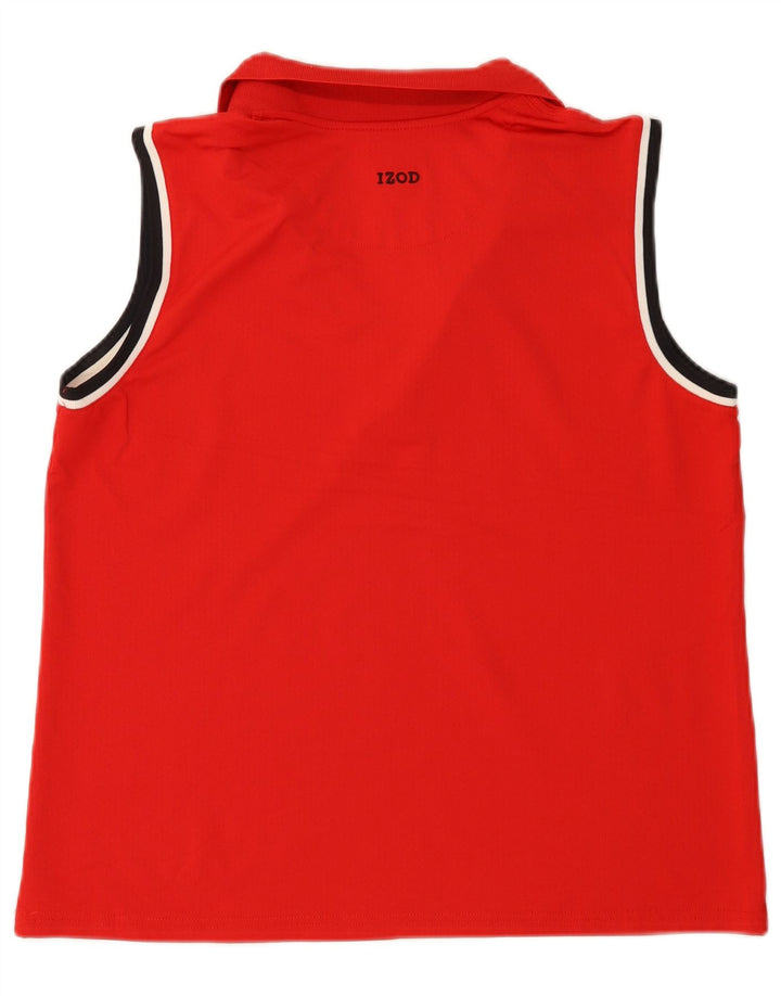 Polo senza maniche da donna IZOD UK 18 XL poliestere rosso