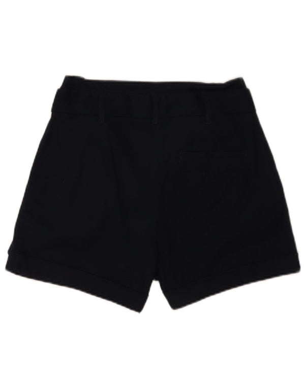 Pantaloncini casual con ancoraggio da donna Oasis UK 8 piccoli W26 cotone blu navy