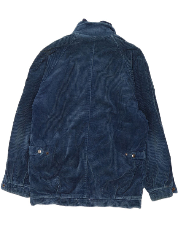 CARRERA Giacca da uomo in velluto a coste UK 40 Large Blu Navy Cotone