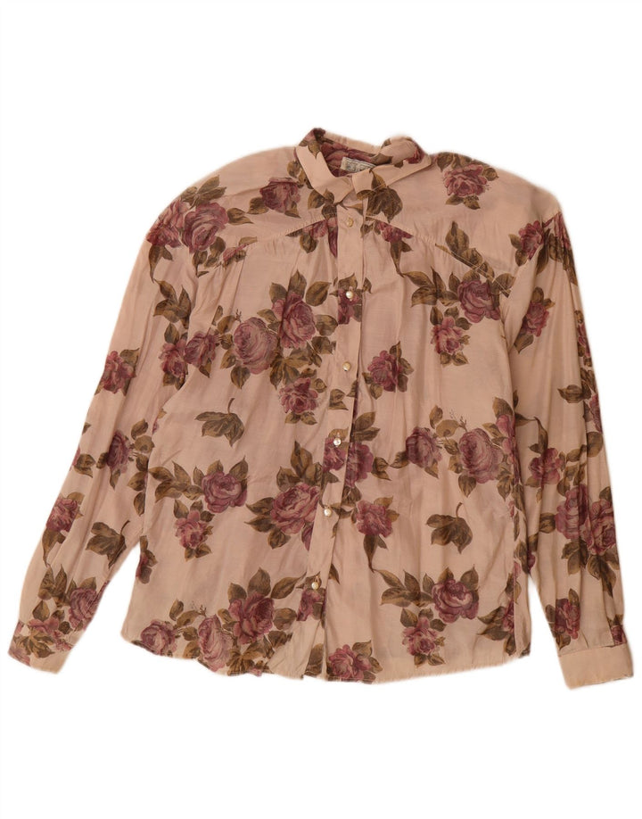 Camicia Donna Rudi Valenti IT 44 Beige Medio Floreale