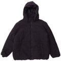 Giacca imbottita con cappuccio da donna Marks & Spencer UK 18 XL poliestere blu navy