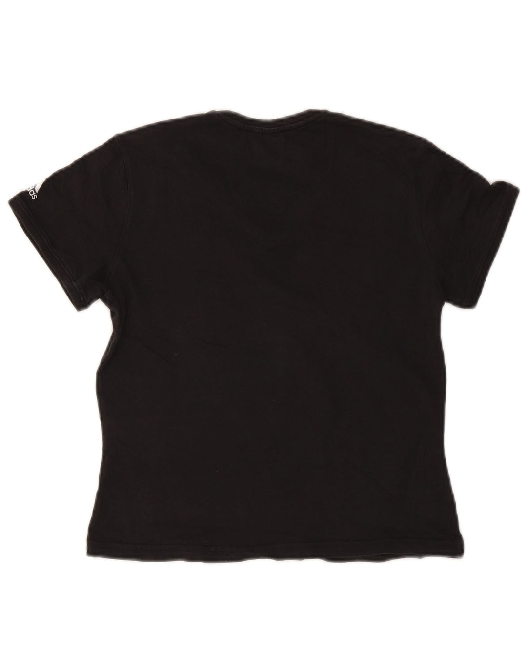 T-shirt grafica corta da donna ADIDAS Top UK 14 cotone nero medio