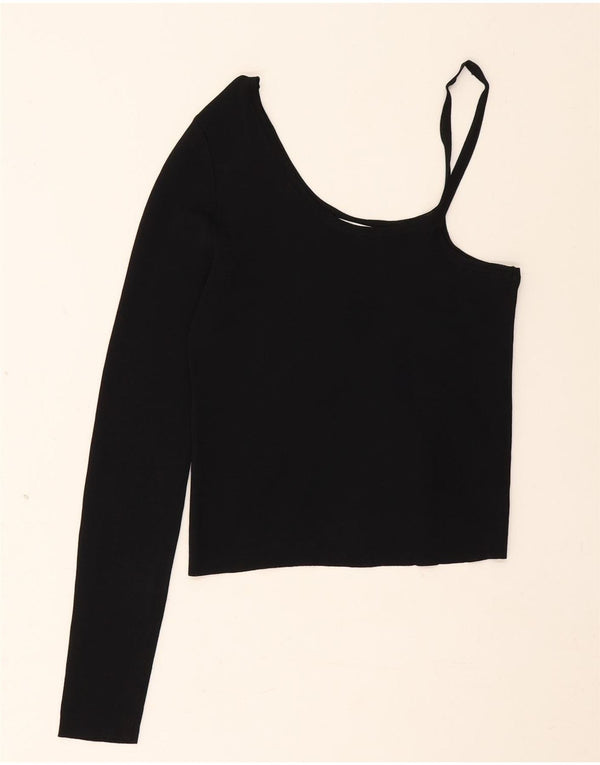 Top corto monospalla da donna Zara UK 8 piccolo nero
