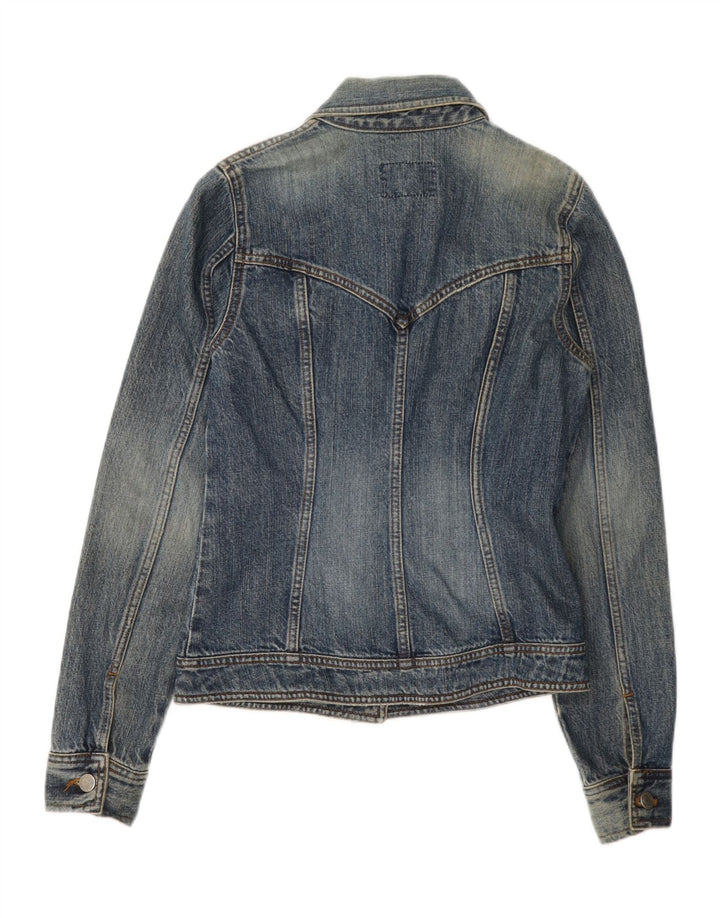 Giacca di jeans oversize da donna Jigsaw UK 8 piccola in cotone blu