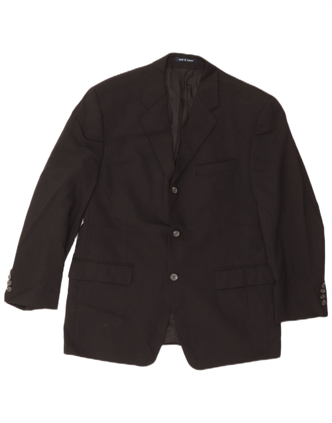 Giacca blazer da uomo a 3 bottoni Chaps UK 38 lana nera media