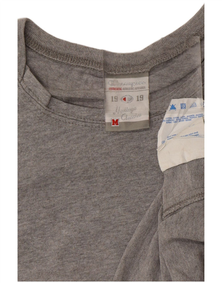 CHAMPION Womens Heritage Classics T-Shirt Top UK 12 Medium Grey Flecked Vintage Champion and Second-Hand Champion from Messina Hembry 