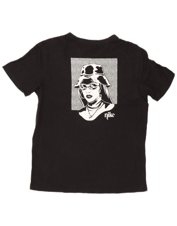 T-shirt grafica da uomo Nike Top Small in cotone nero