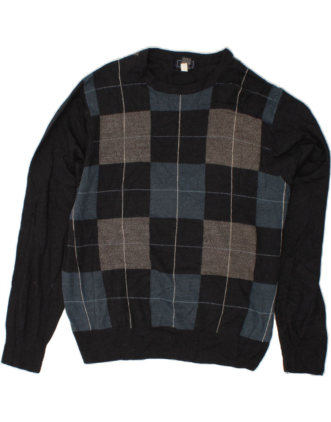 DOCKERS Maglione girocollo da uomo 2XL Acrilico patchwork grigio