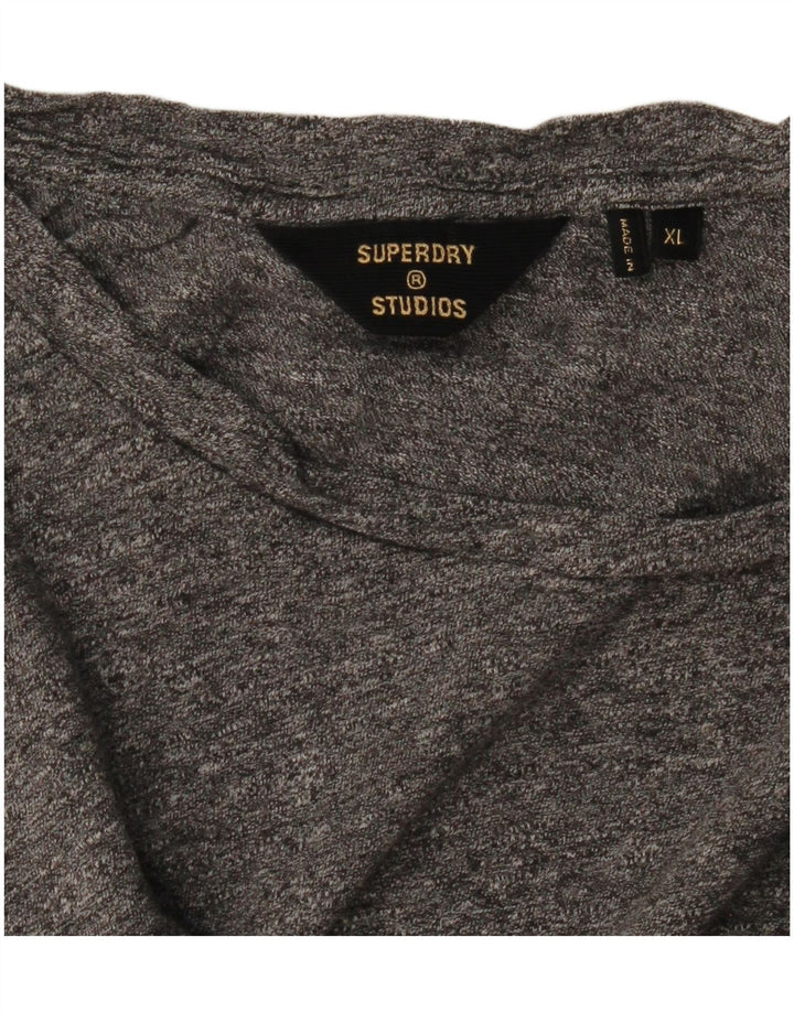 T-shirt da uomo Superdry Top XL grigio chiazzato